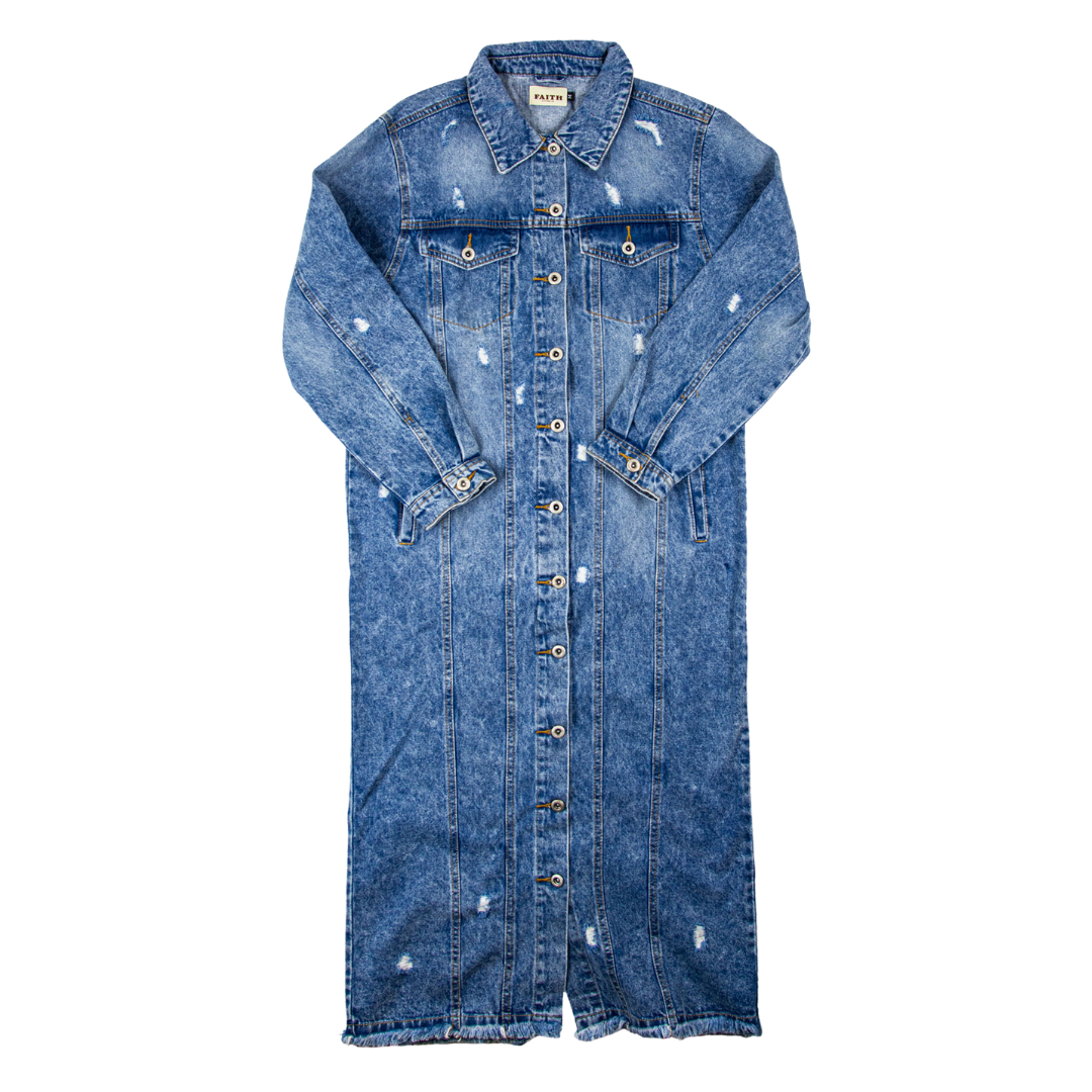 Tru Faith Jean Jacket - Long