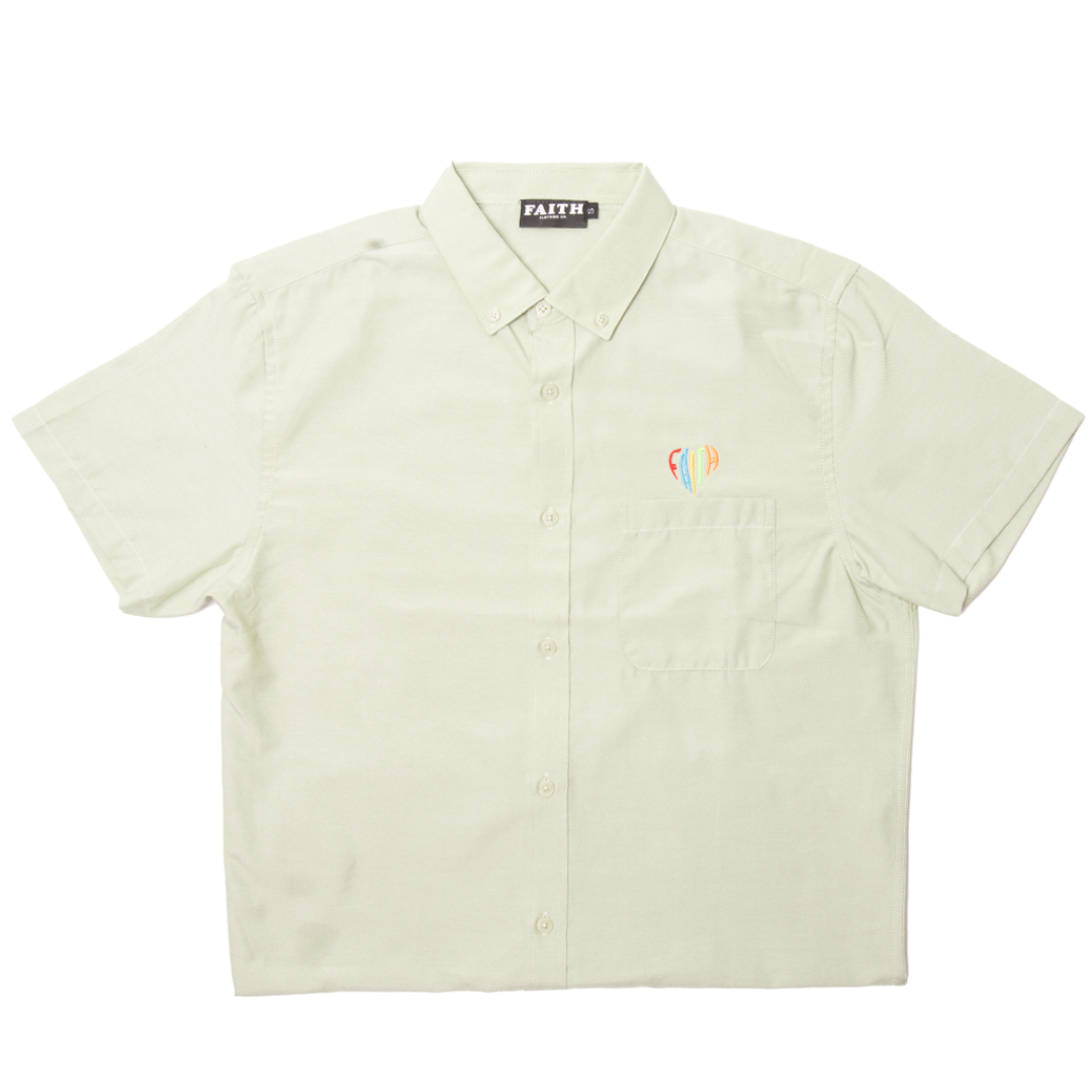 Faith Heart Classic Short Sleeve Button Down