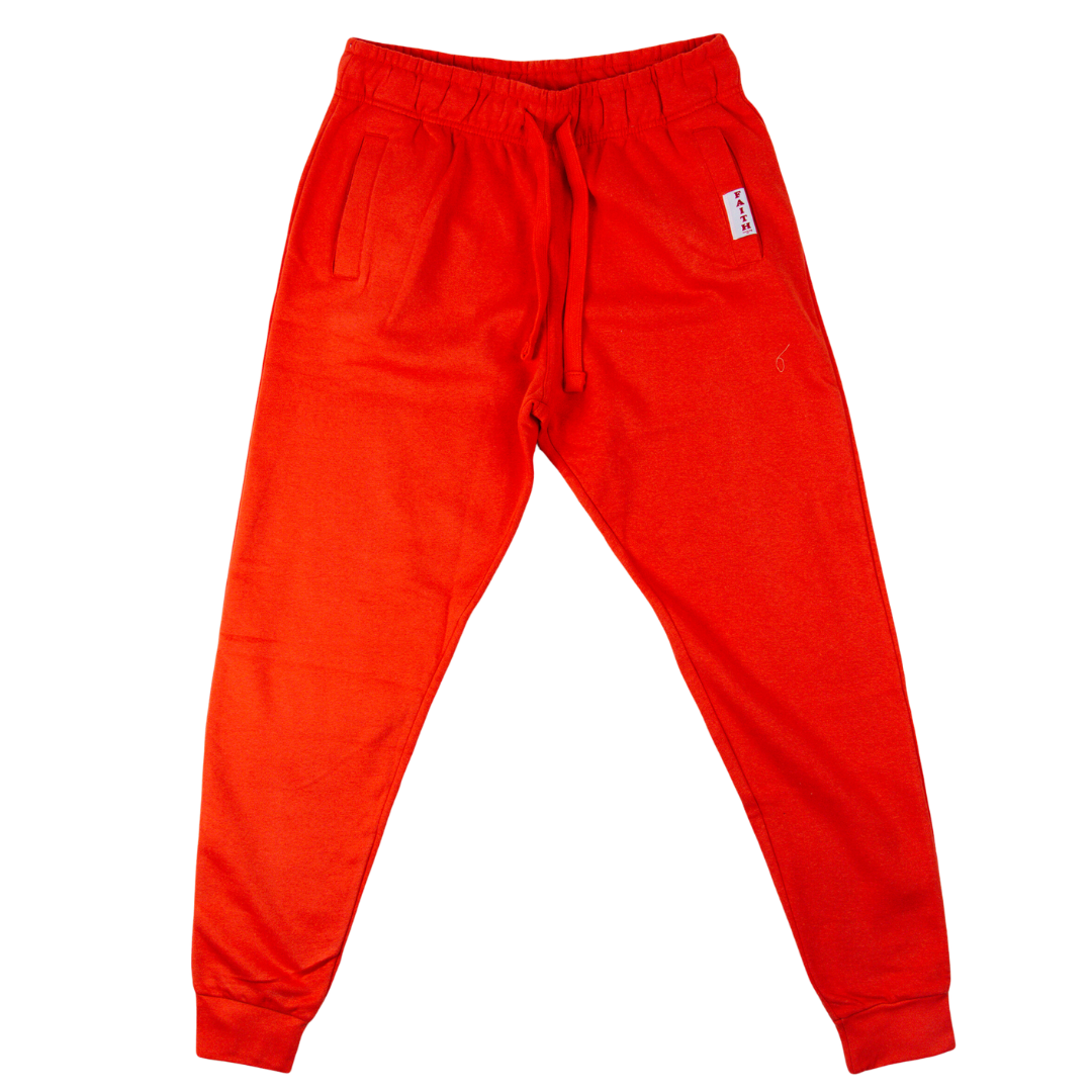 Orange Faith Joggers