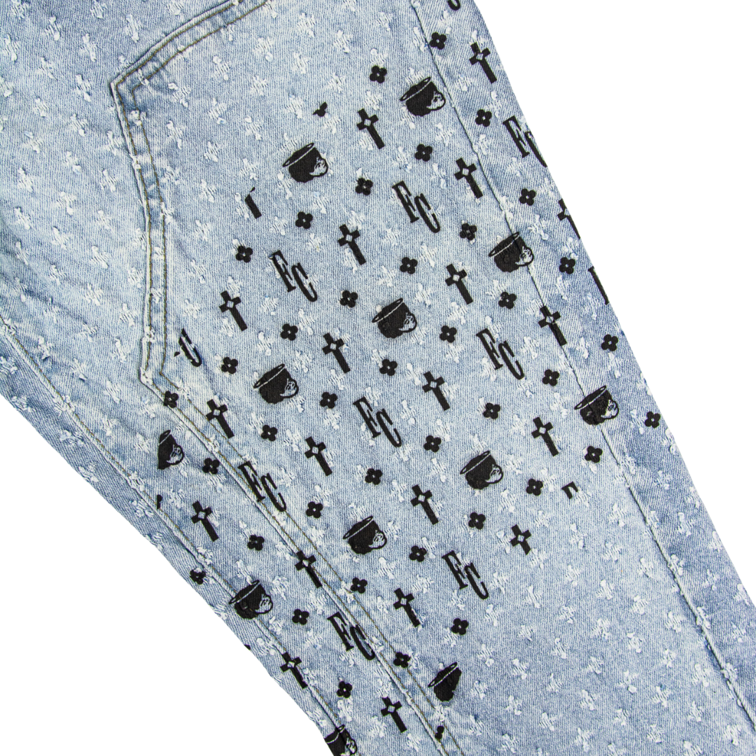 Book of Faith Jeans - Acid Wash