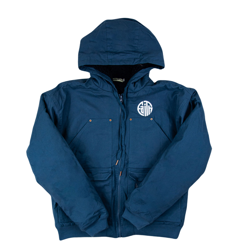 Circle Faith Plush Jacket - Blue