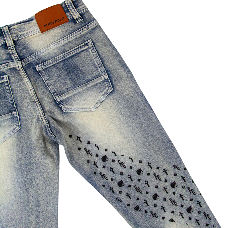 The Good Book Jeans - Med Wash