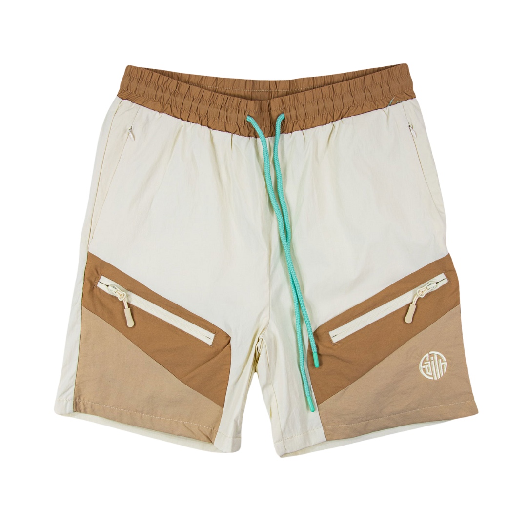 Circle Faith Beach Zipper Shorts
