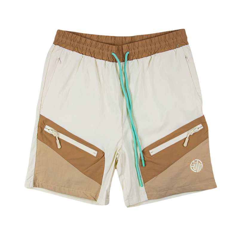 Circle Faith Beach Zipper Shorts