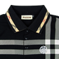 Circle Faith Polo -Black/White Stripes