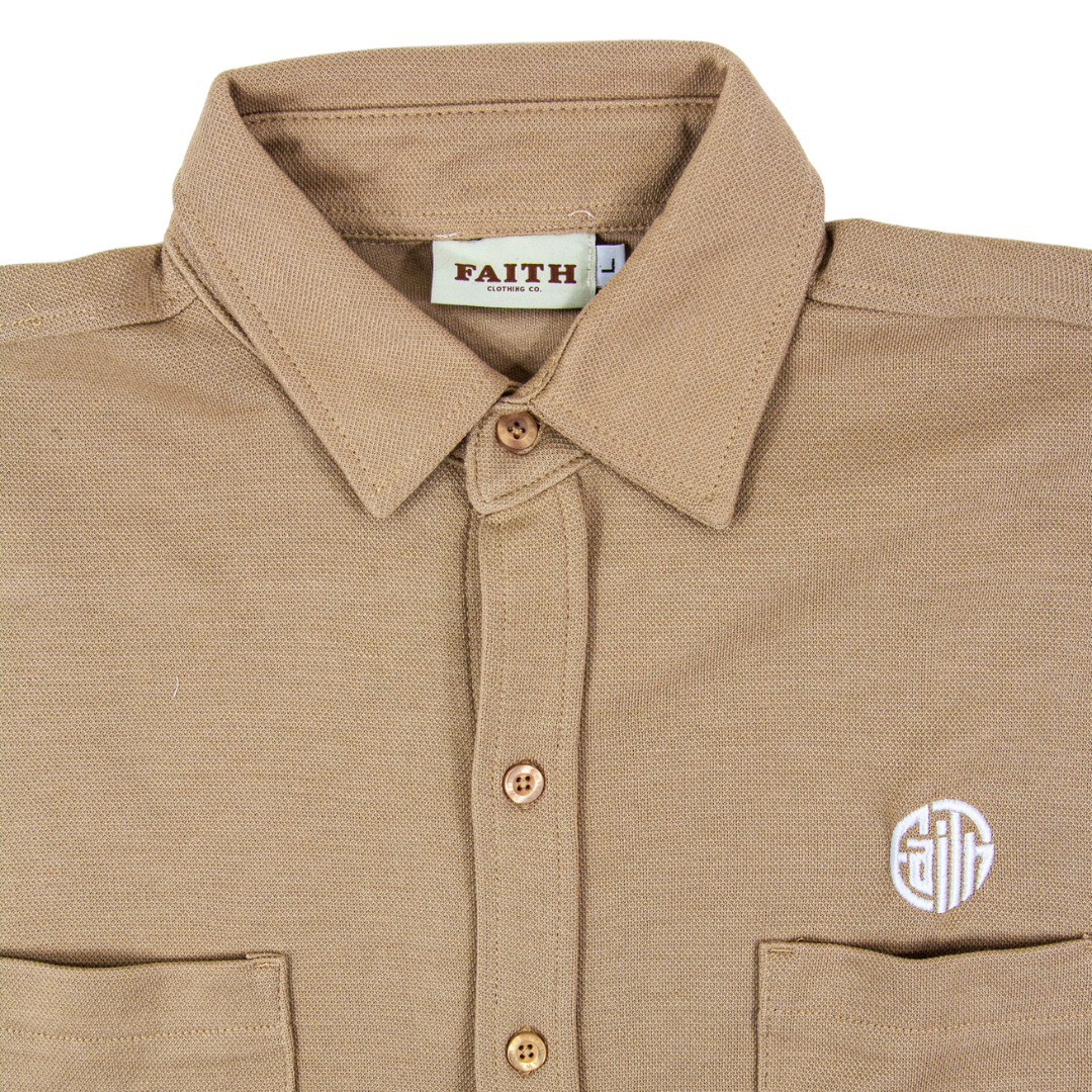 Circle Faith Short Sleeve - Khaki