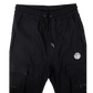 Circle Faith Cargo Joggers - Black