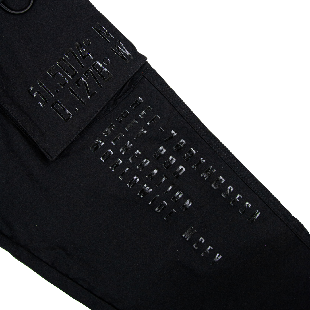 Circle Faith Cargo Joggers - Black