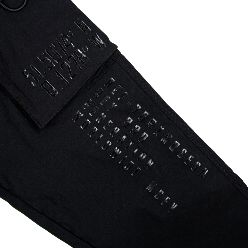 Circle Faith Cargo Joggers - Black