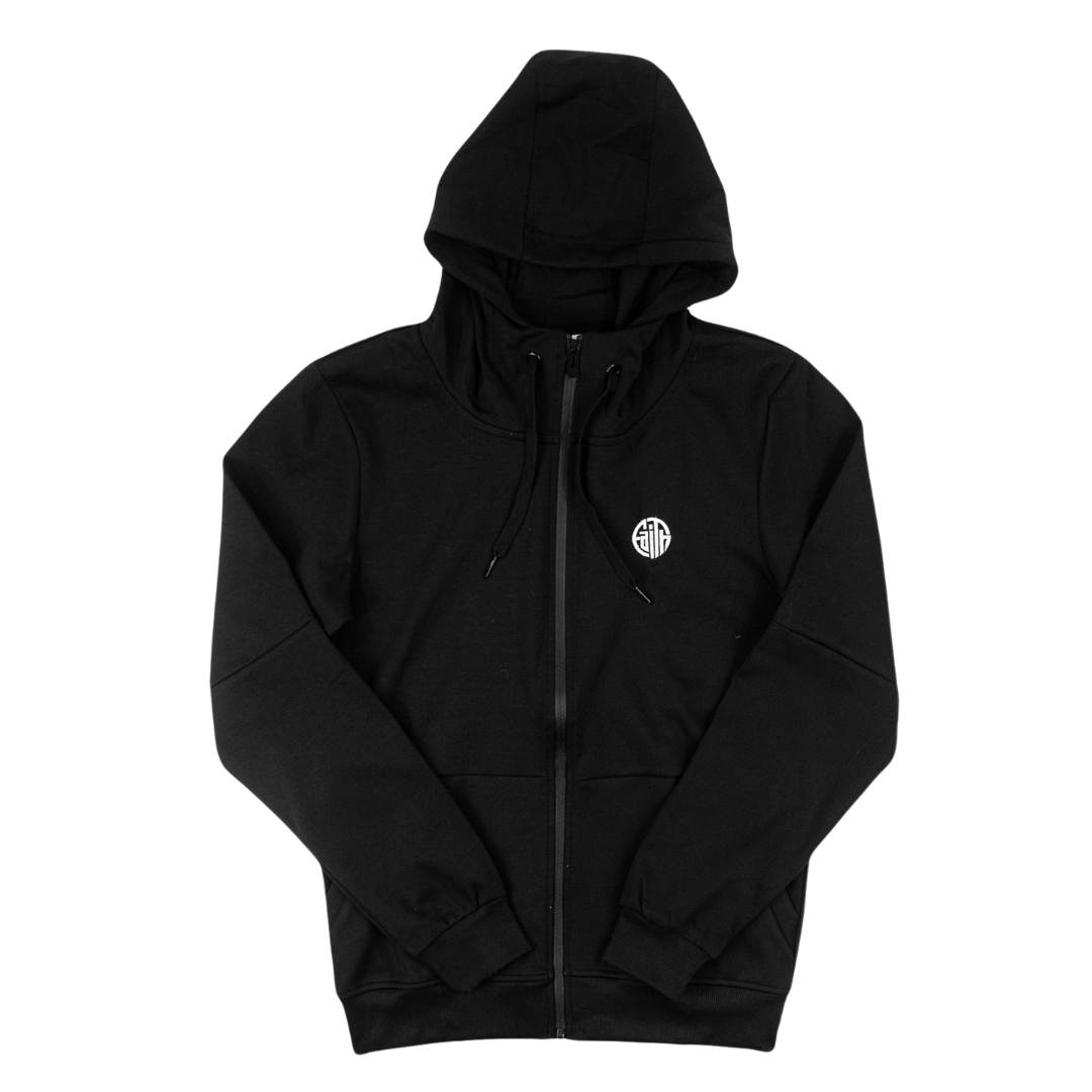 Circle Faith Zip Hoodie - Black