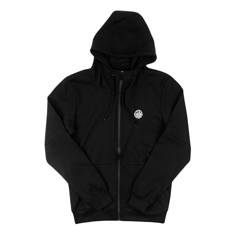 Circle Faith Zip Hoodie - Black
