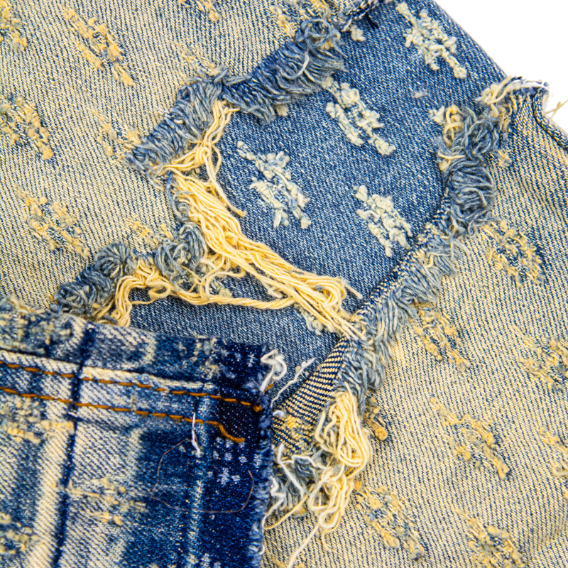 The Good Book Ripped Jeans - Med Wash