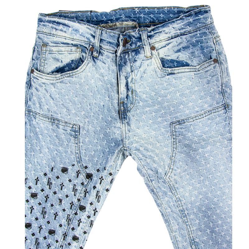The Good Book Cross Jeans - Light Wash