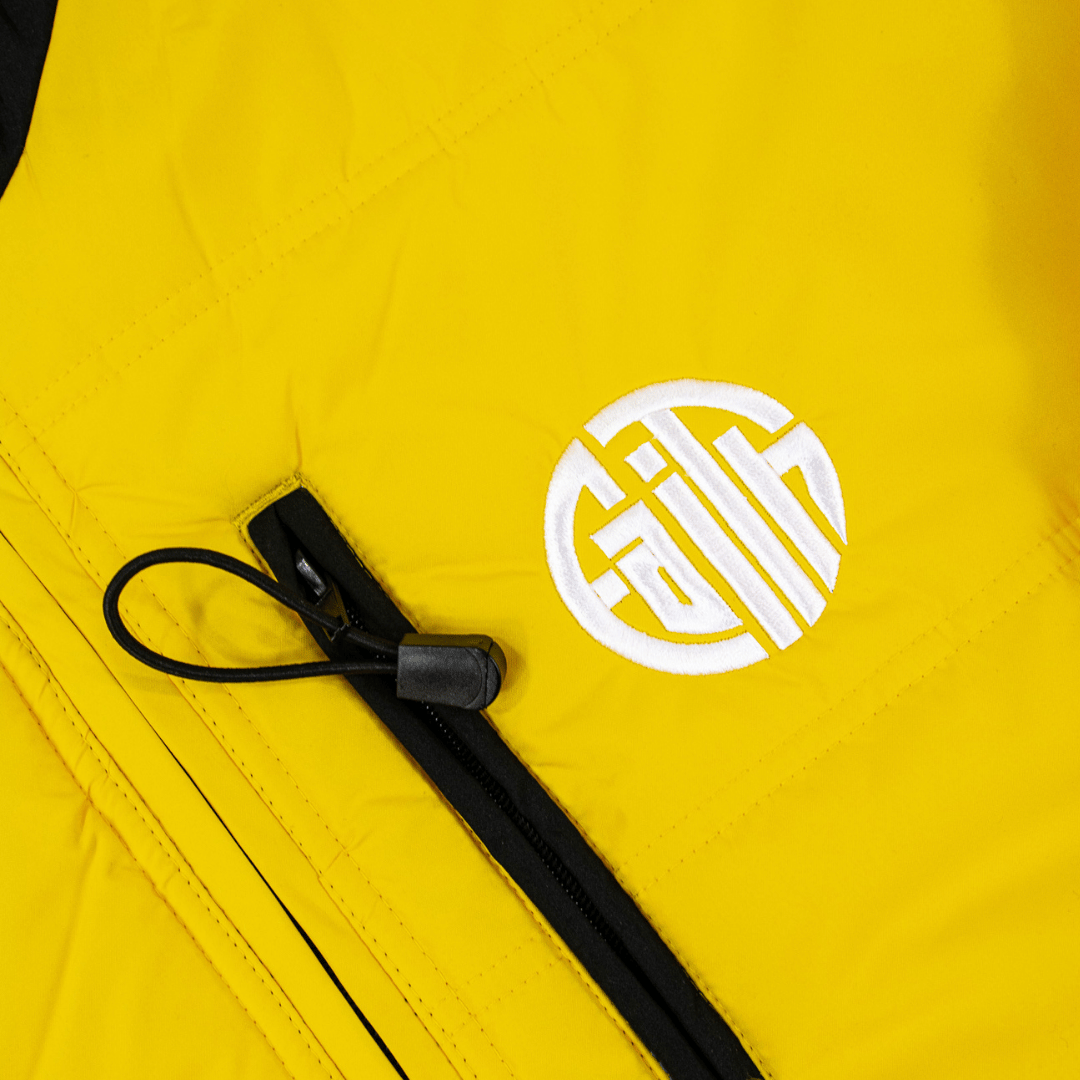 Circle Faith Bubble Jacket Yellow
