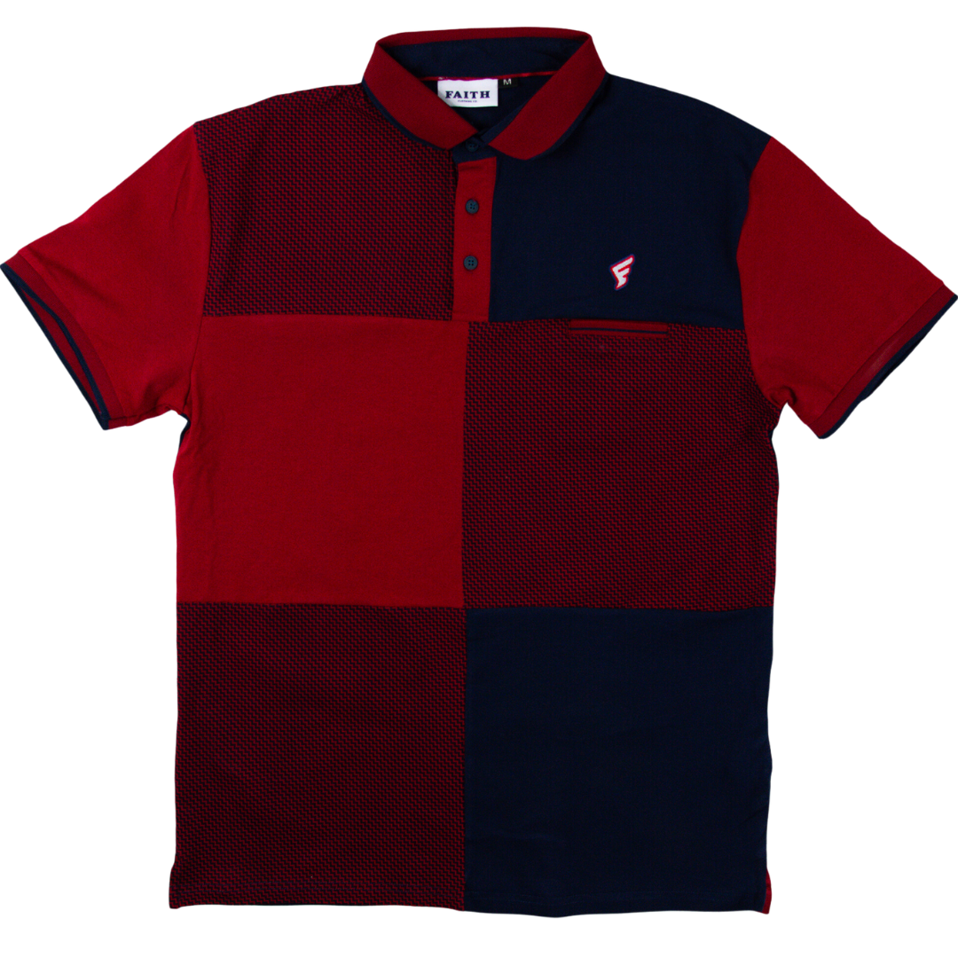 Faith Chevron Golf Polo