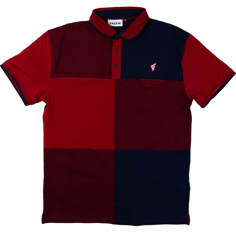 Faith Chevron Golf Polo