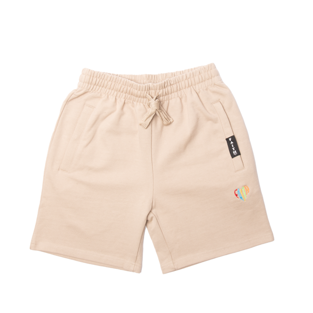 Faith Cream Shorts