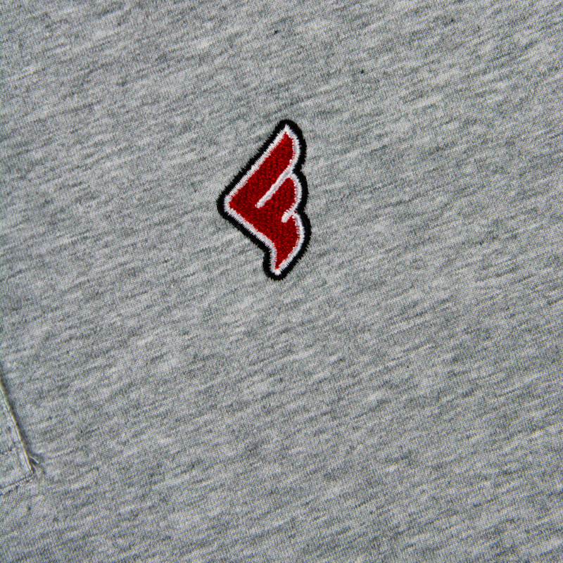 Grey & Navy Stripes Faith Golf Polo