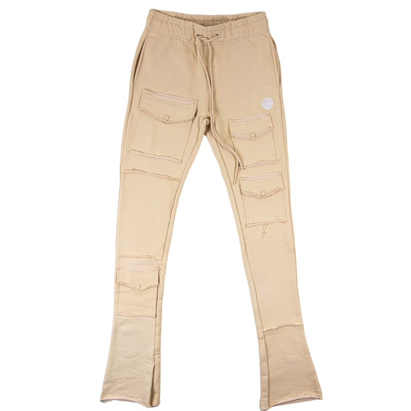 Flair Leg Circle Faith Pants - Khaki