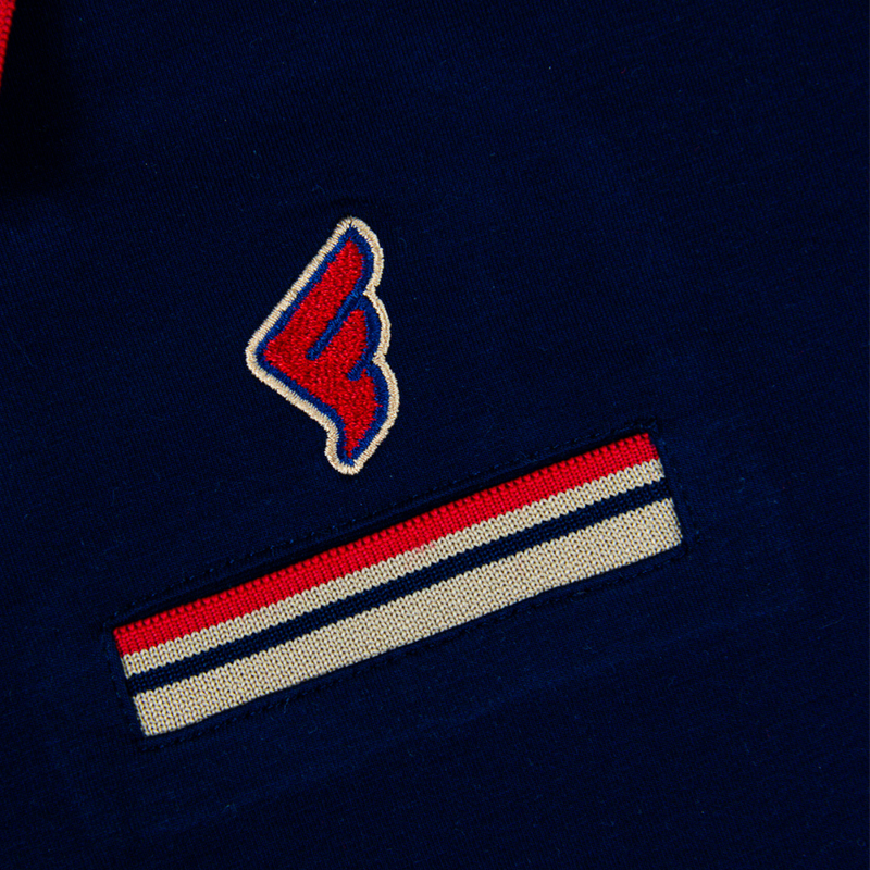 Navy & Red Faith Golf Polo