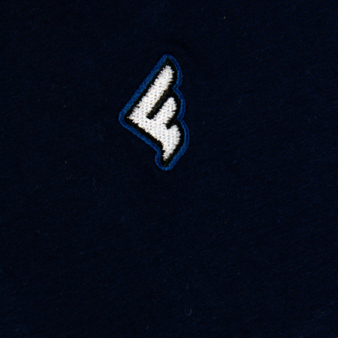Navy & White Faith Golf Polo