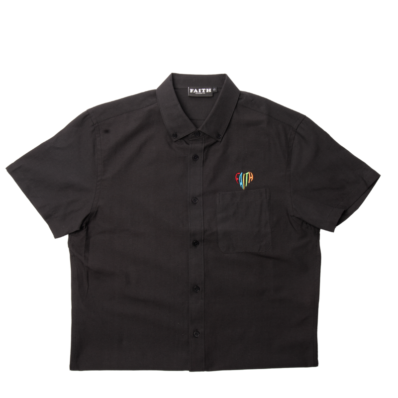 Faith Heart Classic Short Sleeve Button Down