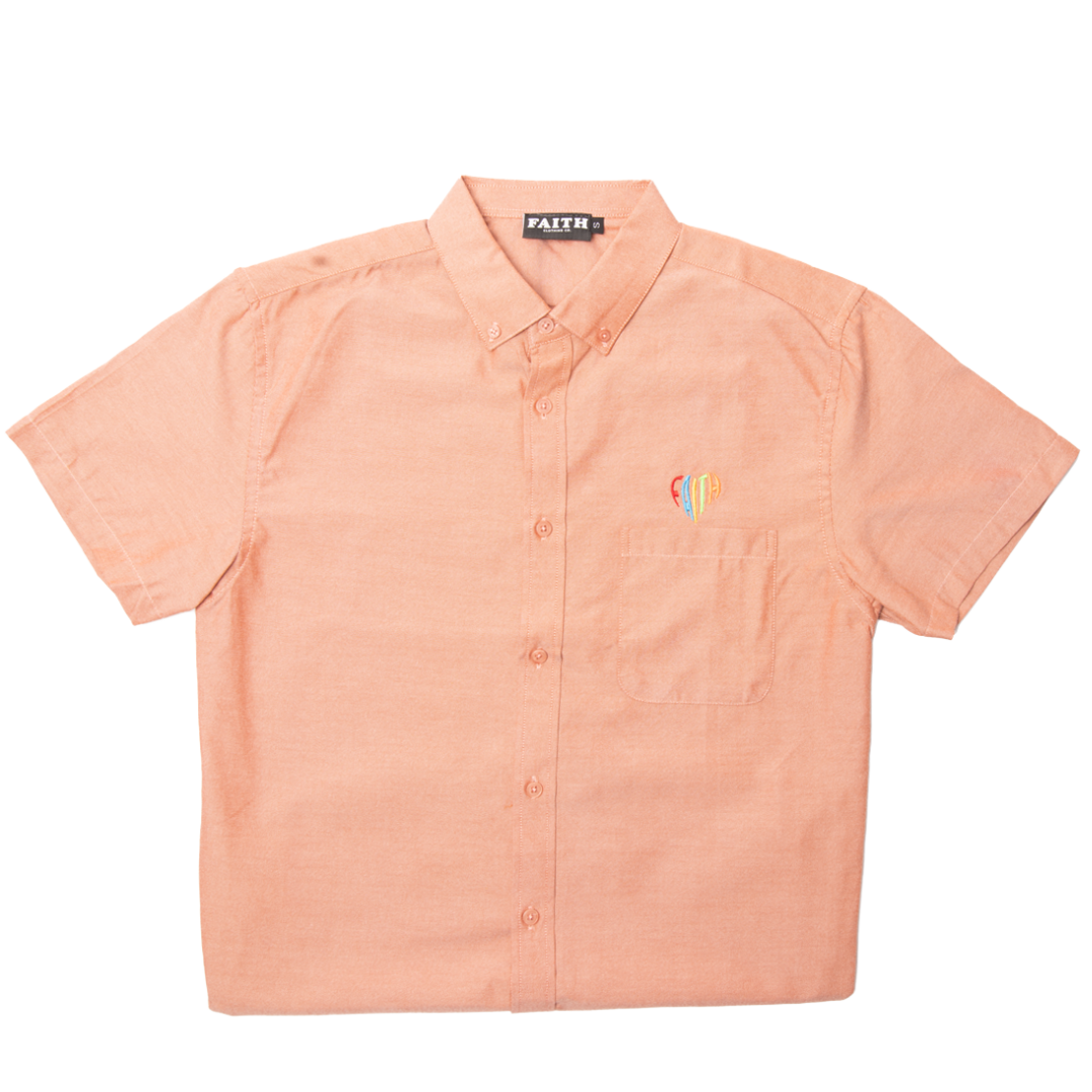 Faith Heart Classic Short Sleeve Button Down