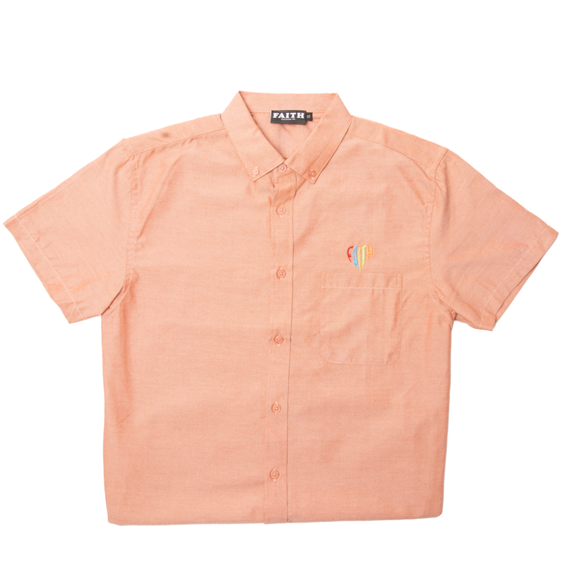 Faith Heart Classic Short Sleeve Button Down