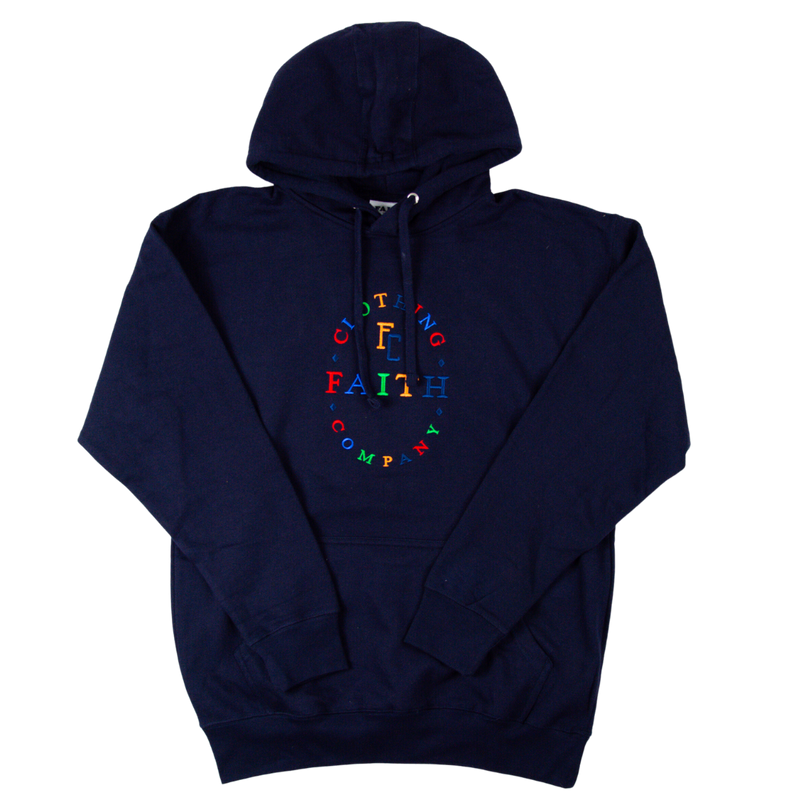 Multicolor Faith Logo Hoodie