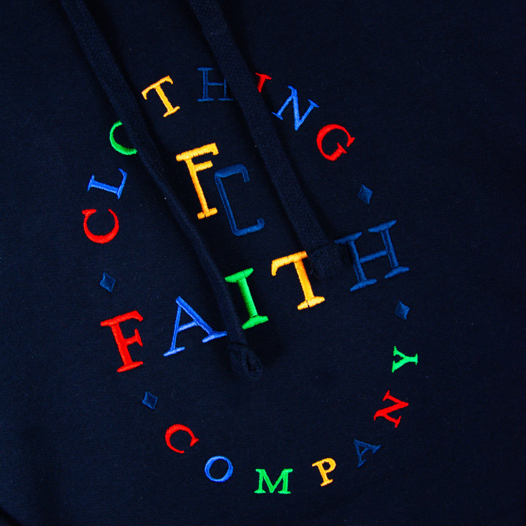 Multicolor Faith Logo Hoodie
