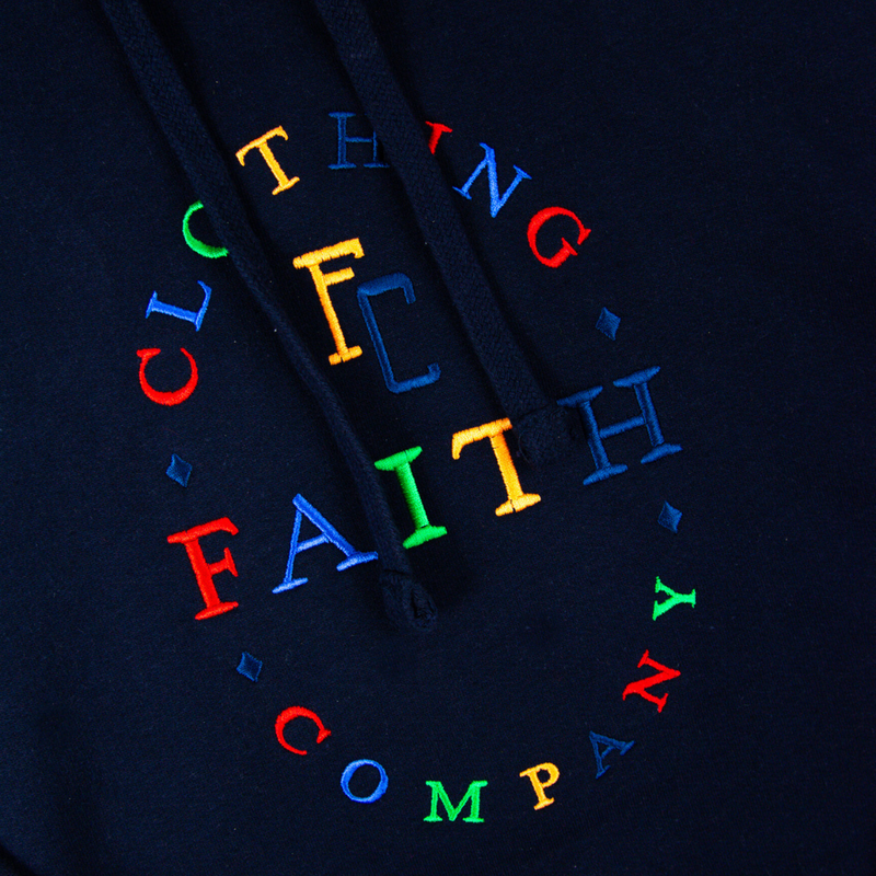 Multicolor Faith Logo Hoodie