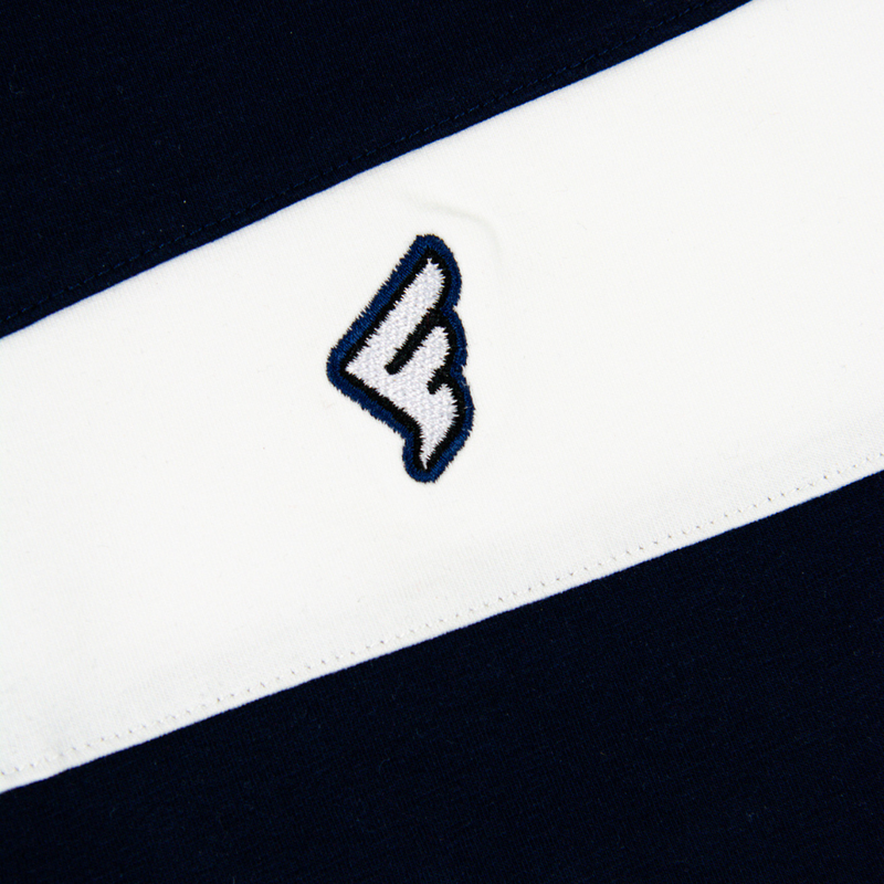 Faith Stripe Golf Polo