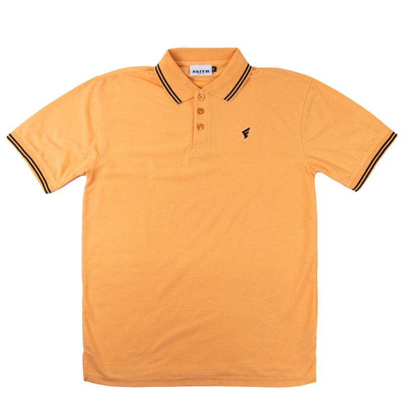 Orange Faith Golf Polo T-Shirt