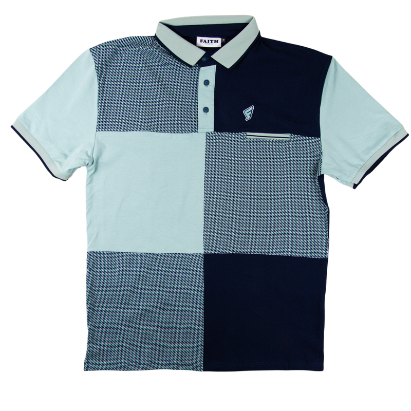 Faith Chevron Golf Polo