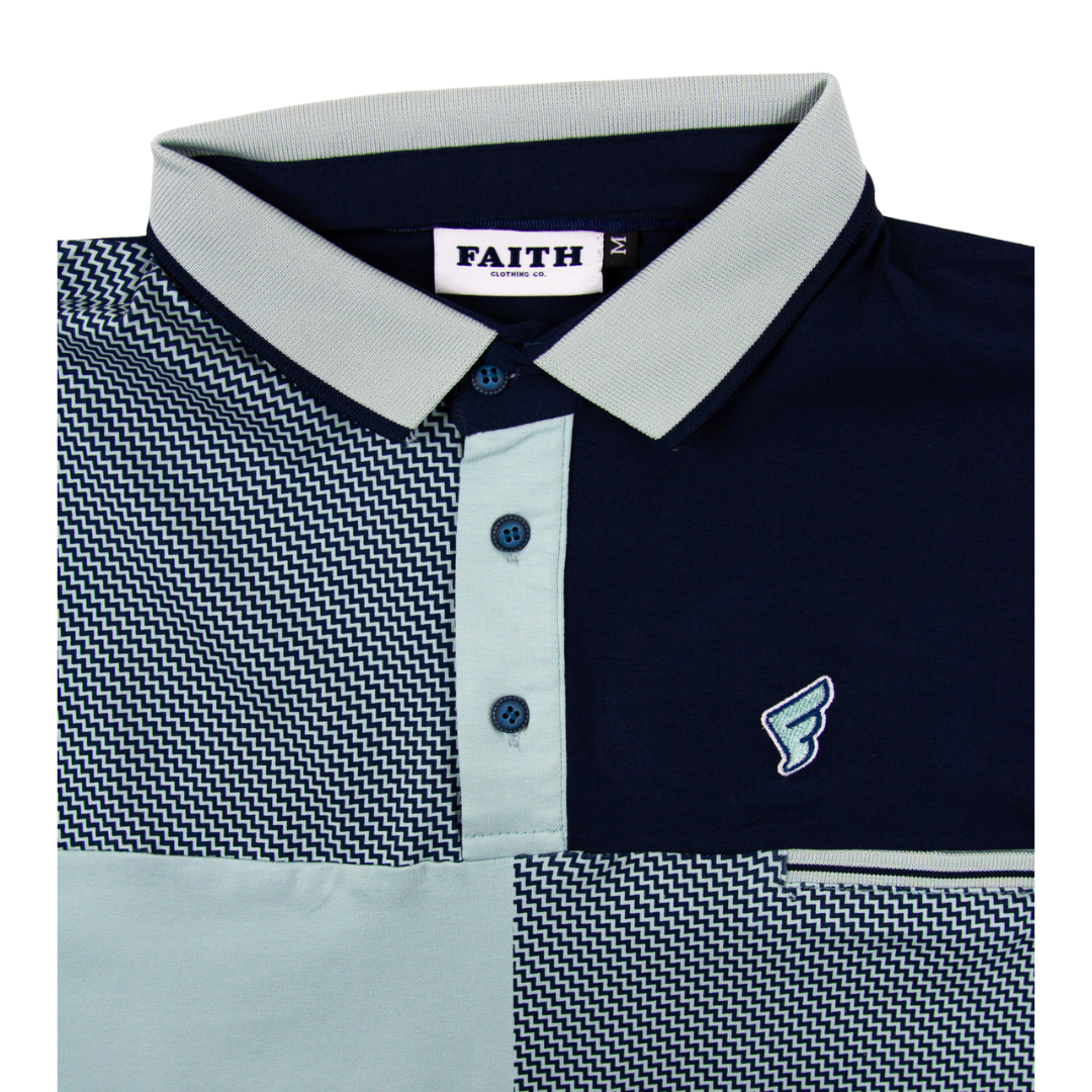 Faith Chevron Golf Polo