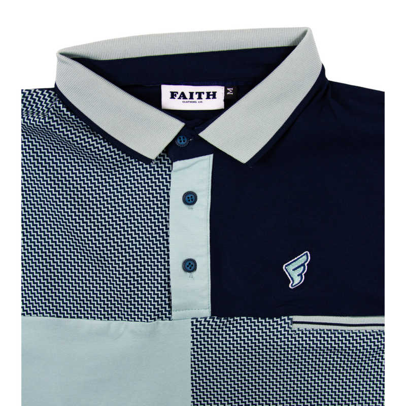 Faith Chevron Golf Polo
